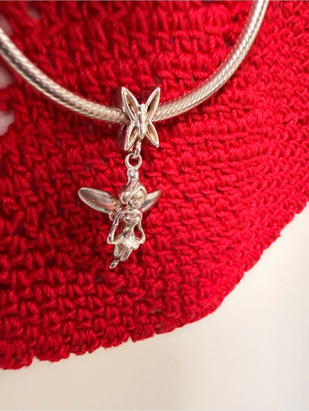 Pandora 925 sterling silver Tinker Belle Dangle Charm